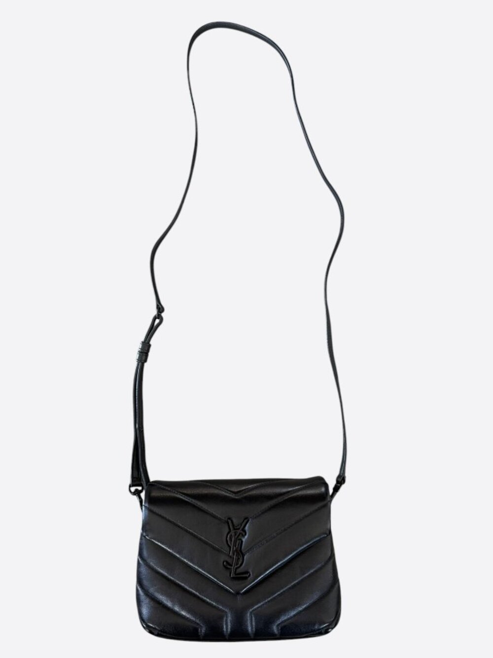 Saint Laurent Black Quilted Loulou Shoulder Bag